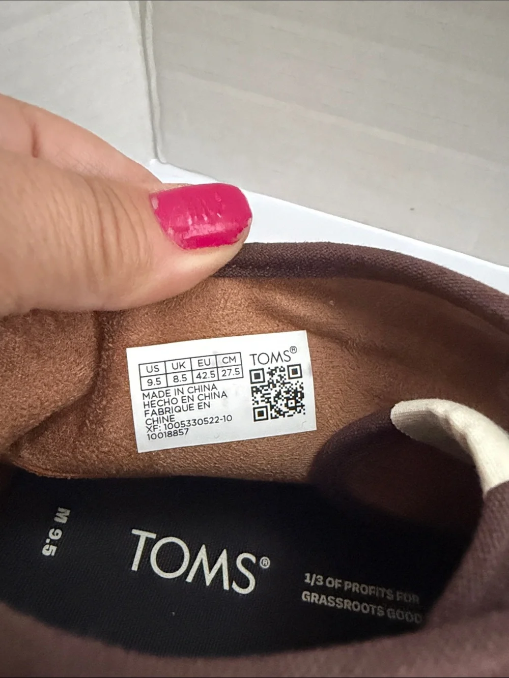 Toms brown leather